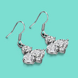 925 Silver Women's CZ Zircon Earrings