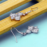 925 Silver Women's CZ Zircon Earrings