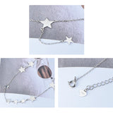 925 Silver Star Choker Chain Necklace for Women