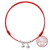 925 Silver Red Line Ankle Charm Chain for Women Beach Jewelry