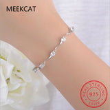 925 Silver Moissanite 4-Claw Tennis Bracelet Lab Diamond Twist