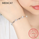 925 Silver Moissanite Tennis Bracelet Lab Diamond Rhombus Engagement Gift