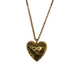 925 Silver 18K Heart Pendant Necklace for Women