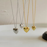 925 Silver 18K Heart Pendant Necklace for Women