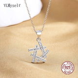 925 Silver Necklace Zircon Pendant Fine Jewelry