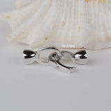 925 Sterling Silver Necklace Clasp for Pearl Bead Jewelry