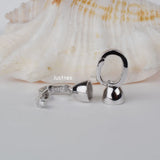 925 Sterling Silver Necklace Clasp for Pearl Bead Jewelry