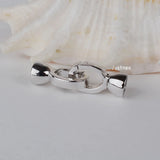 925 Sterling Silver Necklace Clasp for Pearl Bead Jewelry