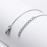 925 Silver Pendant Necklace Crystal Charm Suspension Pretty Pendants for Women