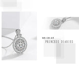 925 Silver Necklaces For Women Wedding Anniversary Fine Jewelry