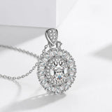 925 Silver Necklaces For Women Wedding Anniversary Fine Jewelry
