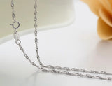 925 Sterling Silver Twisted Singapore Chain Necklace 16/18 Inches