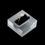 Acrylic Bague Jewellery Showcase Ring Stand Display Holder Tray Case