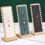 Bamboo Jewelry Display Stand Necklace Bracelet Holder