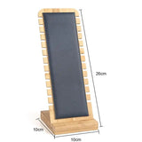 Bamboo Wood Jewelry Display Stand Necklace Showcase Holder Earrings Storage