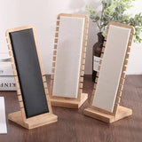 Bamboo Wood Jewelry Display Stand Necklace Showcase Holder Earrings Storage