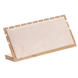 Bamboo Wood Necklace Display Stand Jewelry Organizer