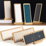 Bamboo Wood Jewelry Display Stand Necklace Showcase Holder for Necklaces