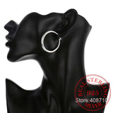 925 Silver Hoop Earrings for Women - Classic