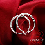 925 Silver Hoop Earrings for Women - Classic