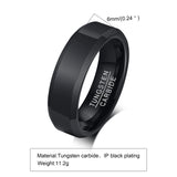 Solid Tungsten Carbide Engagement Wedding Rings for Men