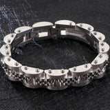 Stainless Steel 11MM Man Bracelet Watch Strap Arm Jewelry