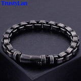 Stainless Steel Men Bracelet 9MM Chain Link Friendship Jewelry
