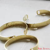 Solid Brass Cuff Bracelets - Bangle 60x50mm