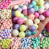 Acrylic Heart Beads 4*7mm Flat Coin Round Shape 500pcs