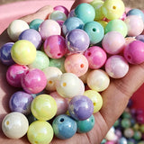 Acrylic Heart Beads 4*7mm Flat Coin Round Shape 500pcs