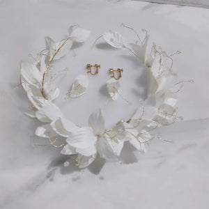 Hand-Made Flower Headwear Set for Bridal Wedding