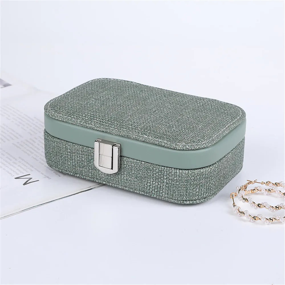 Portable Jewelry Box for Women, Necklace Ring Earring Bracelet Storage