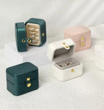 Mini Square Clamshell Earring Ring Box
