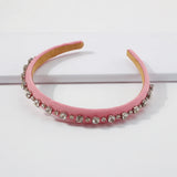 Satin Headbands with Rhinestone Hair Bands Wedding Headwear