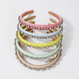 Satin Headbands with Rhinestone Hair Bands Wedding Headwear