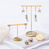 Iron Metal Necklace Earring Display Stand