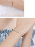925 Silver Party Bracelet with 1ct Diamond for Women