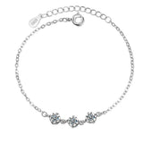 925 Silver Party Bracelet with 1ct Diamond for Women