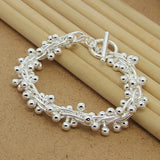925 Silver Bead Bracelet for Women Wedding
