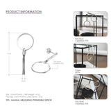 S925 Drop Earrings Women Tassel Asymmetry Dangle Earring Geometric Fine Jewelry
