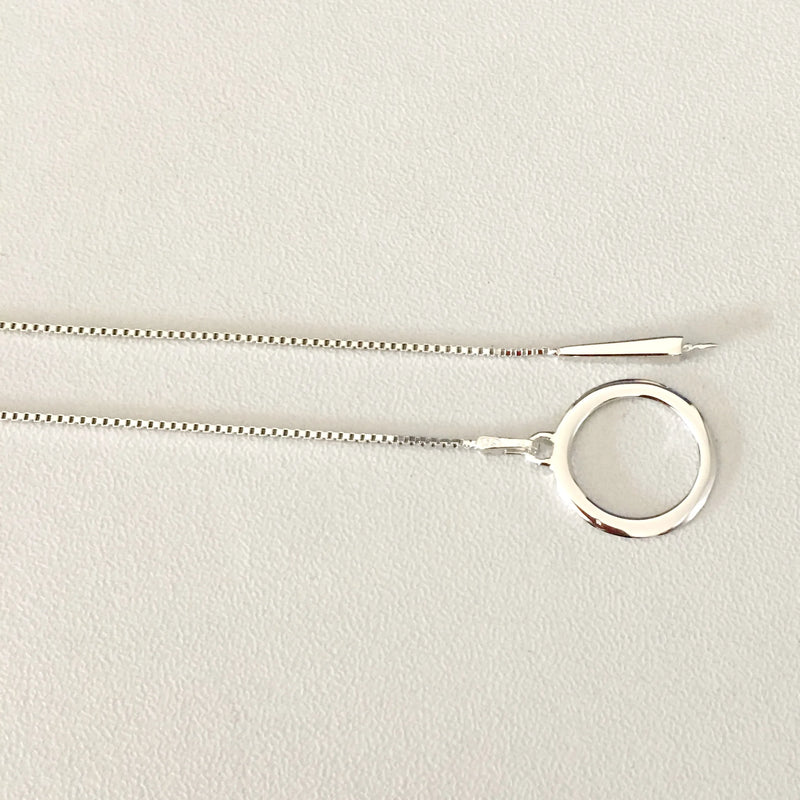 S925 Lariat Necklace Setting DIY Toggle Necklace Mounting