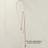 S925 Lariat Necklace Setting DIY Toggle Necklace Mounting