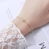 S925 Sterling Silver Plated 14K French Sunflower Bracelet