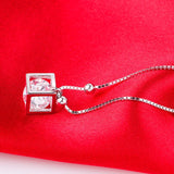 925 Silver Heart Pendant Anklet Women Jewelry