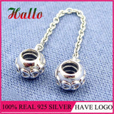 Silver 925 Safty Chain Charm Beads For Women Bracelet