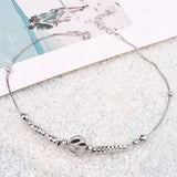 925 Silver Anklet Round Bead Scrub Anklet