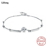 925 Silver Anklet Round Bead Scrub Anklet