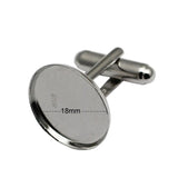 Solid Silver Cufflinks Jewelry French Cufflink Backs 18mm 25014