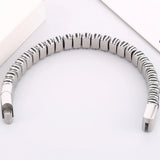 Stainless Steel Braided Bracelet 13MM Width Men's Leather Gift