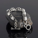 Stainless Steel Skulls Ghost Chain Bracelet Men Masculine Halloween Jewelry